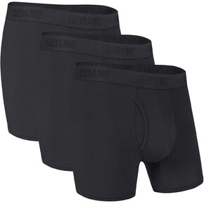 Chidame Men's Underwear Luxe Micro Modal Boxer Briefs Open Fly 3 Pack in Saudi Arabia