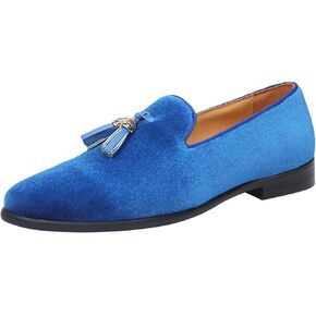 ELANROMAN Men's Loafers Tassels Penny Slip-On Luxury Wedding Shoes in Kuwait