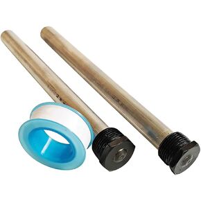 قضيب الأنود المغنيسيوم لسخان المياه Ozek RV مع شريط PTFE - متوافق مع سخانات المياه Suburban وMor-Flo - طول 9.25 بوصة وخيوط NPT (عبوة واحدة) in Kuwait