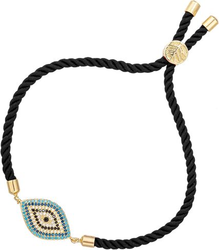 Handmade Evil Eye Bracelet for Women Men Boys Girls Red Black String Braided Adjustable Rope Zircon Evil Eye Charm Bracelets in Kuwait
