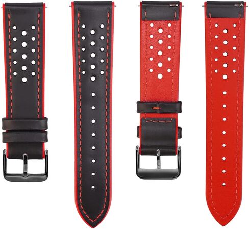 PONISDE Women's Men's Watch Bands Leather 22mm 20mm Watch Band Quick Release Watch Strap in Kuwait