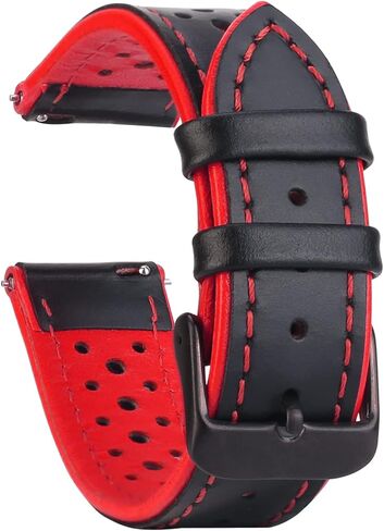 PONISDE Women's Men's Watch Bands Leather 22mm 20mm Watch Band Quick Release Watch Strap in Kuwait