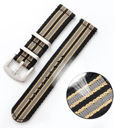 watchdives Nylon Watch Band 20mm 22mm Fast Release Watch Band Multicolor Replacement Watch Straps for Men Women in Kuwait