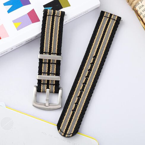 watchdives Nylon Watch Band 20mm 22mm Fast Release Watch Band Multicolor Replacement Watch Straps for Men Women in Kuwait