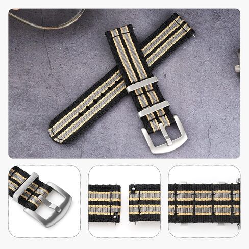 watchdives Nylon Watch Band 20mm 22mm Fast Release Watch Band Multicolor Replacement Watch Straps for Men Women in Kuwait