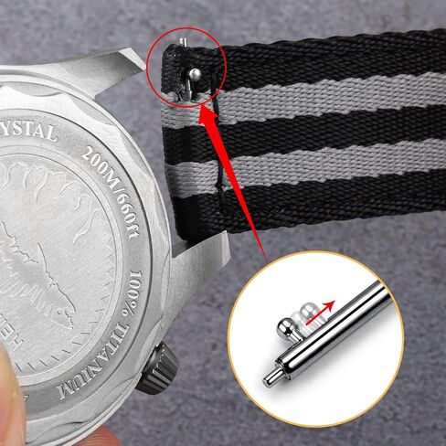 watchdives Nylon Watch Band 20mm 22mm Fast Release Watch Band Multicolor Replacement Watch Straps for Men Women in Kuwait