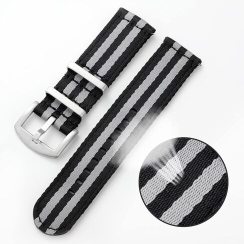 watchdives Nylon Watch Band 20mm 22mm Fast Release Watch Band Multicolor Replacement Watch Straps for Men Women in Kuwait