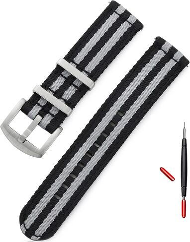 watchdives Nylon Watch Band 20mm 22mm Fast Release Watch Band Multicolor Replacement Watch Straps for Men Women in Kuwait