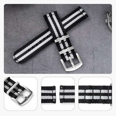 watchdives Nylon Watch Band 20mm 22mm Fast Release Watch Band Multicolor Replacement Watch Straps for Men Women in Kuwait