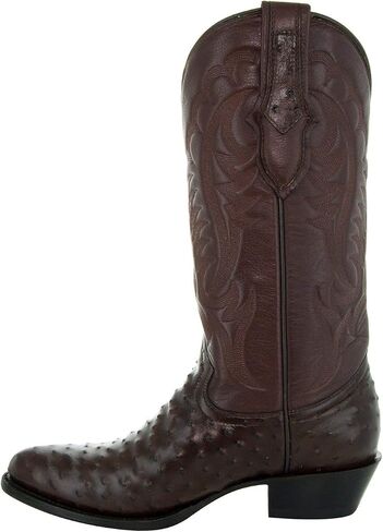 Soto Boots Men's Ostrich Print Cowboy Boots, Exotic Print Men's Cowboy Boots, Western Boots For Men H7002 in Saudi Arabia