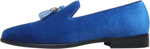 ELANROMAN Men's Loafers Tassels Penny Slip-On Luxury Wedding Shoes in Kuwait