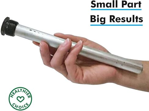 قضيب الأنود المغنيسيوم لسخان المياه Ozek RV مع شريط PTFE - متوافق مع سخانات المياه Suburban وMor-Flo - طول 9.25 بوصة وخيوط NPT (عبوة واحدة) in Kuwait