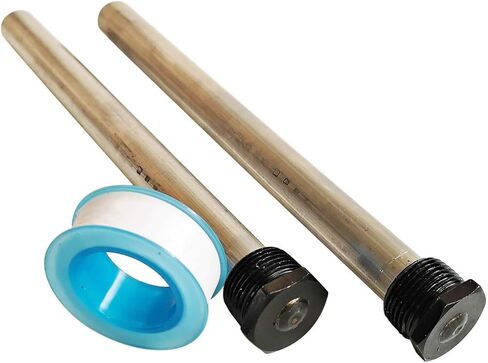 قضيب الأنود المغنيسيوم لسخان المياه Ozek RV مع شريط PTFE - متوافق مع سخانات المياه Suburban وMor-Flo - طول 9.25 بوصة وخيوط NPT (عبوة واحدة) in Kuwait