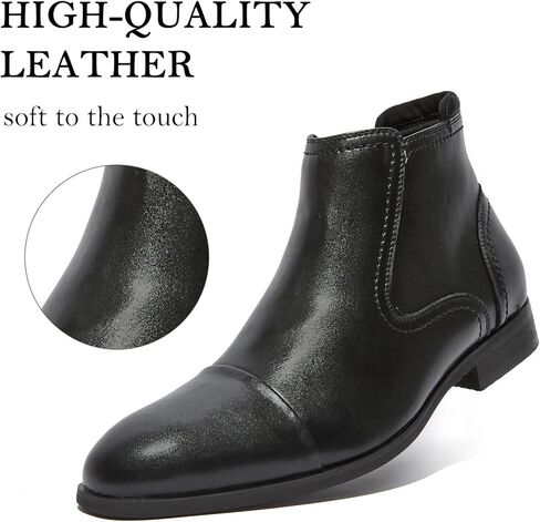 أحذية تشيلسي للرجال من Cestfini أحذية مريحة من الجلد السويدي أحذية كاجوال شوكا للكاحل للرجال in Kuwait