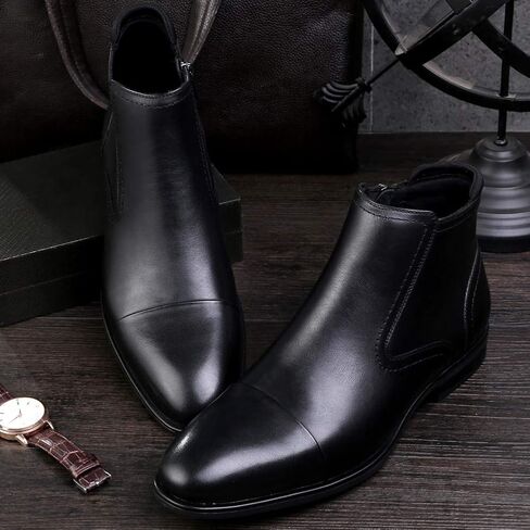 أحذية تشيلسي للرجال من Cestfini أحذية مريحة من الجلد السويدي أحذية كاجوال شوكا للكاحل للرجال in Kuwait