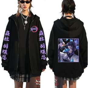 Ubeisy Symish Animes Hoodie Sweatshirts Casual Streetwear Pullover Harajuku Tracksuit Zip up Jacket Sweatshirt Tops in Saudi Arabia