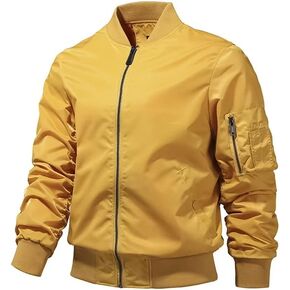 Dumajo Men's Lightweight Flight Bomber Jacket Coat Slim Fit Casual Jacket in Saudi Arabia