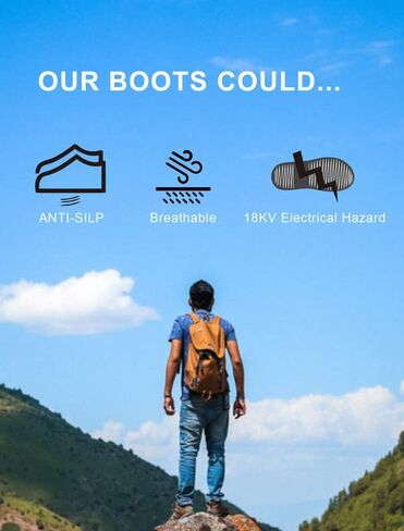 ROCKROOSTER Norwood - Steel Toe Work Boots for Men VAP621 in Saudi Arabia