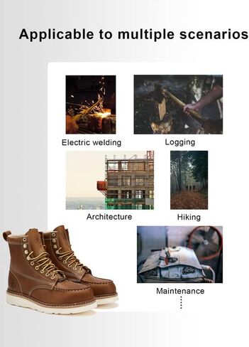ROCKROOSTER Norwood - Steel Toe Work Boots for Men VAP621 in Saudi Arabia