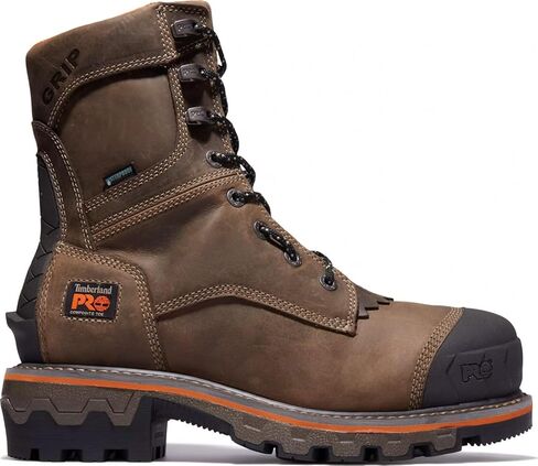 حذاء Boondock Hd Logger للرجال من Timberland بمقدمة آمنة مركبة مقاس 8 بوصات مقاوم للماء NT WP in Kuwait