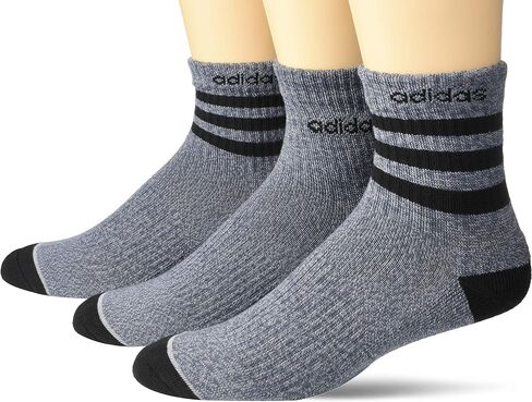 adidas Men's 3-Stripe High Quarter Socks (3-Pair) in Saudi Arabia