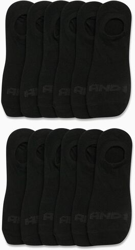 AND1 Men's Socks - Lightweight Performance No Show Liner Socks (12 Pack) in Saudi Arabia