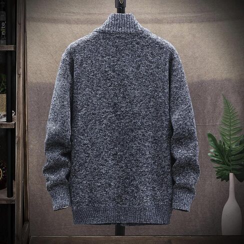 Ymosrh Winter Jackets for Men and Men's Fashion Loose Cardigan Warm Lapel Hooded Jacket Sweater Waterproof Jackets in Kuwait
