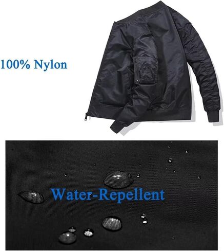 Dumajo Men's Lightweight Flight Bomber Jacket Coat Slim Fit Casual Jacket in Saudi Arabia