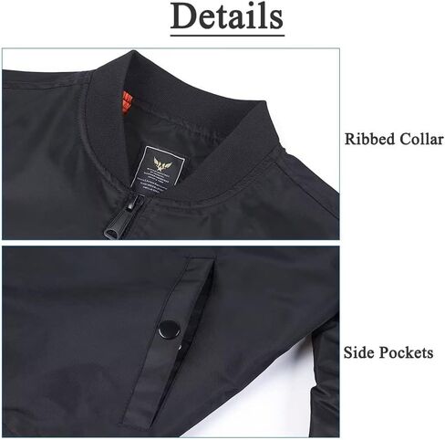 Dumajo Men's Lightweight Flight Bomber Jacket Coat Slim Fit Casual Jacket in Saudi Arabia