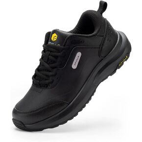 FitVille Men's Extra Wide Hiking Shoes Outdoor Walking Shoes Low-top Waterproof Work Shoes Soft Toe with Arch Support for Heel Pain Relief - Rugged Core (12 X-Wide, Black) in Saudi Arabia