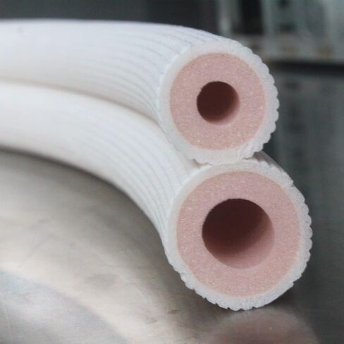 50 Ft Air Conditioning Copper Tubing Pipe Extension, 1/4" 1/2" 3/8" PE Thickened for Mini Split AC and Heating Equipment Insulated Coil Line HVAC Refrigerant with Nuts (1/4" & 1/2"* 3/8" PE WITH NUTS) in Kuwait