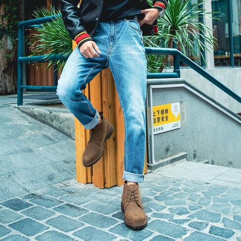 أحذية تشوكا للرجال، أحذية جلدية كاجوال وعصرية بأربطة للرجال in Kuwait