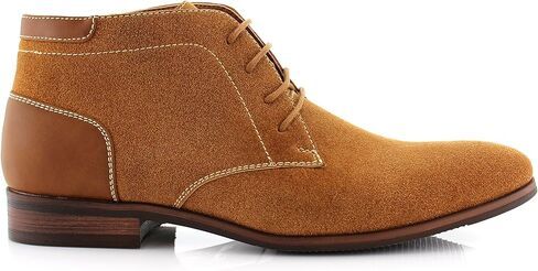 Ferro Aldo Raymond MFA806031 Mens Casual Brogue Mid-Top Lace-Up Uniform Dress Boots in Kuwait