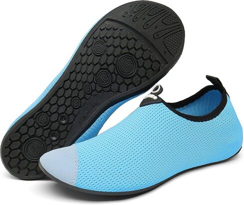 YOJANEO أحذية مائية للنساء والرجال حافي القدمين سهلة الارتداء، جوارب مائية سريعة الجفاف للسباحة على الشاطئ وركوب الأمواج واليوجا in Kuwait