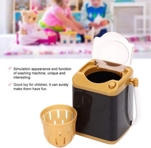 Zyyini Mini Washing Machine, Cleaning Machine, Portable Washing Machine Electric Washing Machine Cosmetic Tool Cleaning Machine Toy Gift for Dormitory(1#) in Saudi Arabia