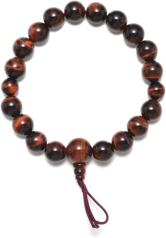 Mens Red/Blue/Brown Tiger Eye 8mm/10mm Beads Gemstone Bracelet Japanese Juzu Asian Handmade in Kyoto in Saudi Arabia