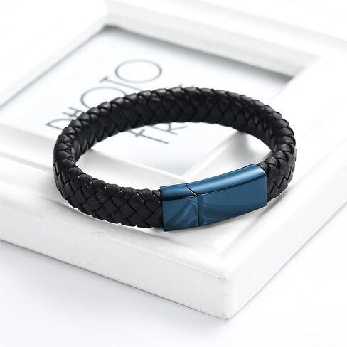 Genuine Leather Cremation Bracelet for Ashes Cremation Jewelry Keepsake Memorial Cuff Urn Bangle for Ashes Braided Leather Wristband Ashes Bracelet for Men for Women in Saudi Arabia