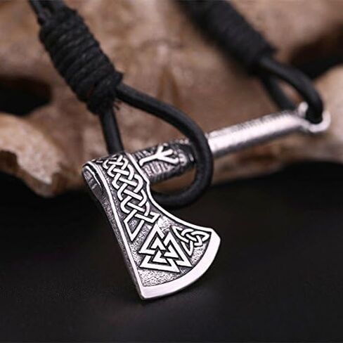 My Shape Norse Vikings Axe Amulet Wrap Bracelet Rune Bangle Nordic for Men Talisman Jewelry in Kuwait