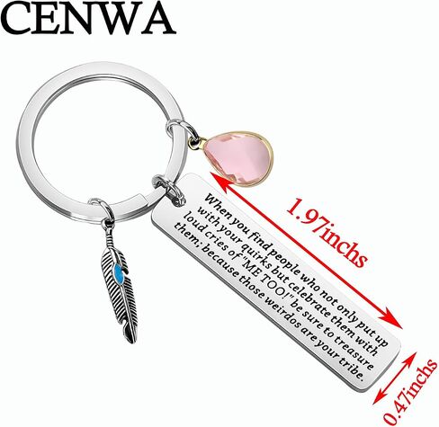 CENWA هدية الصداقة المضحكة أحب قبيلتي المفاتيح لأن هؤلاء غريب الأطوار هم قبيلتك المفاتيح الحب هدية قبيلتي in Kuwait