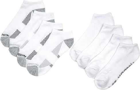 Reebok Men's Low Cut Socks Cushion Performance Training, White, 8 Pairs in Saudi Arabia