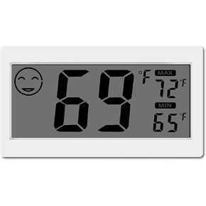 Digital Thermometer Indoor Hygrometer Room Temperature Monitor Humidity Gauge with Big Screen Stand Wall Hanging Magnet Greenhouse House Kitchen Car in Saudi Arabia