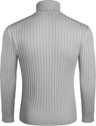 COOFANDY Men's Slim Fit Turtleneck Sweater Casual Pullover Sweater Lightweight Ribbed Sweater in Saudi Arabia
