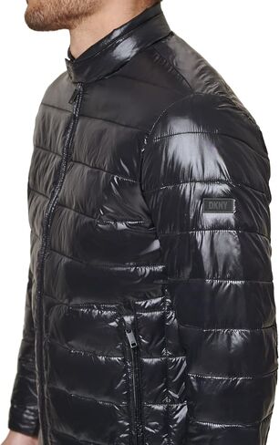 DKNY Men's Perlized Lightweight Quilted Puffer Jacket in Kuwait