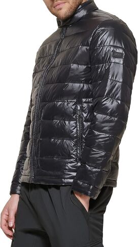 DKNY Men's Perlized Lightweight Quilted Puffer Jacket in Kuwait