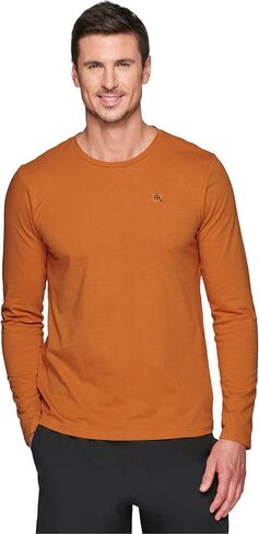 Avalanche Graphic Tee for Men Cotton Blend Top Logo Crewneck Long Sleeve T-Shirt in Saudi Arabia