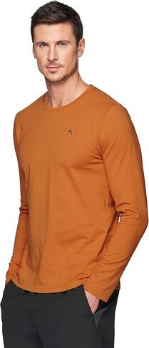 Avalanche Graphic Tee for Men Cotton Blend Top Logo Crewneck Long Sleeve T-Shirt in Saudi Arabia
