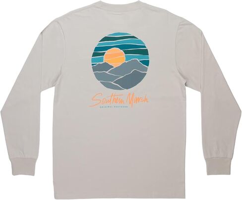 Southern Marsh Paper Mountains Tee - Long Sleeve in Kuwait