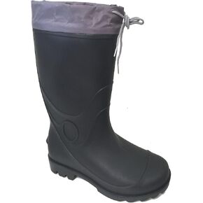 G4U-C9A9 Men's Rain Boots Black Waterproof Drawstring Slip-Resistant Snow Mud Work Shoes in Saudi Arabia