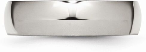 Solid Titanium 6mm Plain Classic Wedding Band Ring Comfort-Fit in Saudi Arabia