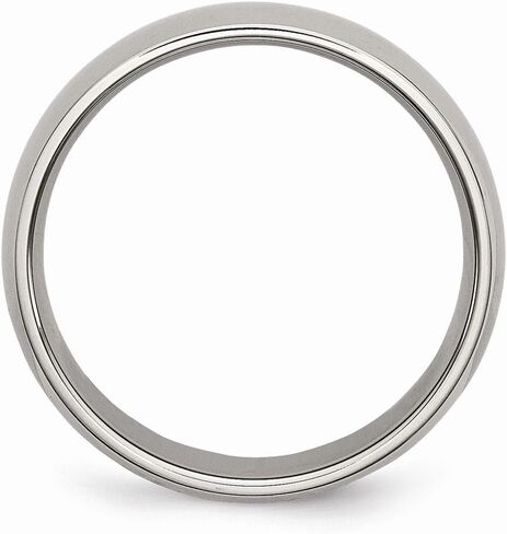 Solid Titanium 6mm Plain Classic Wedding Band Ring Comfort-Fit in Saudi Arabia